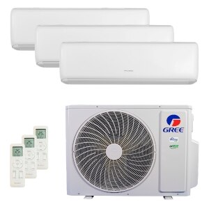 Ar Condicionado Multisplit Tri 42000 Btu(2x9000+24000) Quente/frio - Inverter - Gree - 220v - Gwh(09)atb-d6dna1a Gwh(24)ate-d6dna1a /